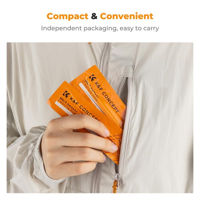 Набір для чищення об'єктивів K&F Concept: для фотоапаратів, об'єктивів, фільтрів та телефонів. З Lenspen, пензликом, мікрофіброю та рідиною для чищення (12 мм, 10 шт.)