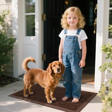 Килимок Alishomtll для дому та вулиці: вологостійкий, неслизький, 43x75 см