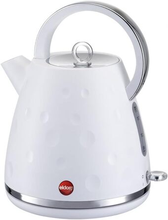 Електричний чайник Eldom C245SB, 1.7 л, 2000W, білий, з поворотним підставою