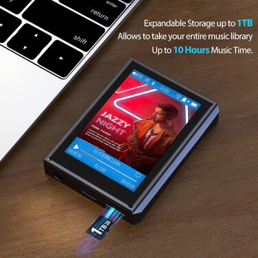 MP3 плеєр F22 HiFi Bluetooth з DAC чіпом, 2.8