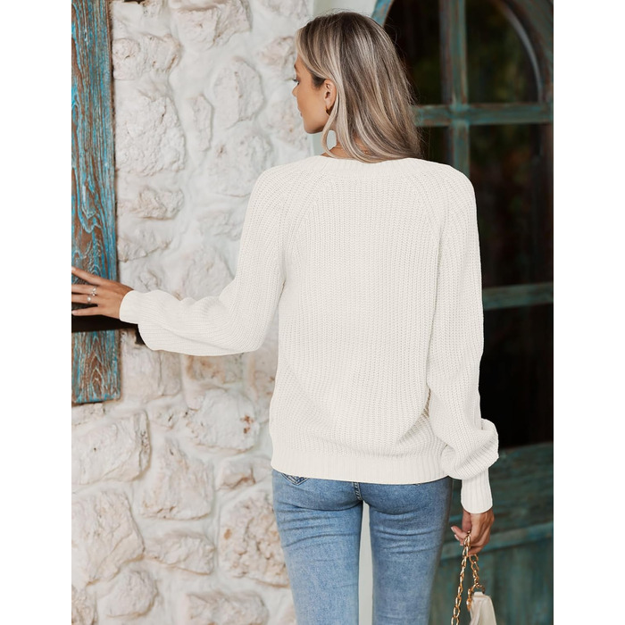 Жакет жіночий короткий в'язаний кардиган Hotouch з V-подібним вирізом та кнопками, відкритий спереду, светр, модний, повсякденний, топ (S, білий)