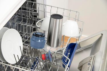 Термокружка Emsa N20202 Travel Mug Classic, 0.36 л, нержавіюча сталь, 4 години гаряча, 8 годин холодна, герметична, для миття в посудомийній машині, 360° отвір для пиття, синій