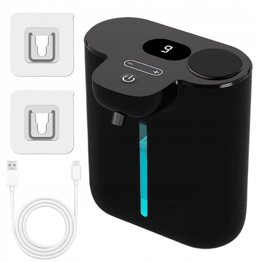 Ліктьовий дозатор для мила Bedee, пляшка 500 мл, чорний