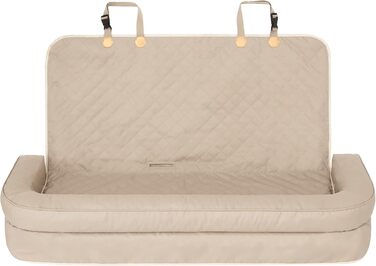 Автоматик для собак та котів: підстилка на заднє сидіння, переноска, корзина, шлейка, ліжко, корзинка, бежевий Оксфорд, 133 x 45 см