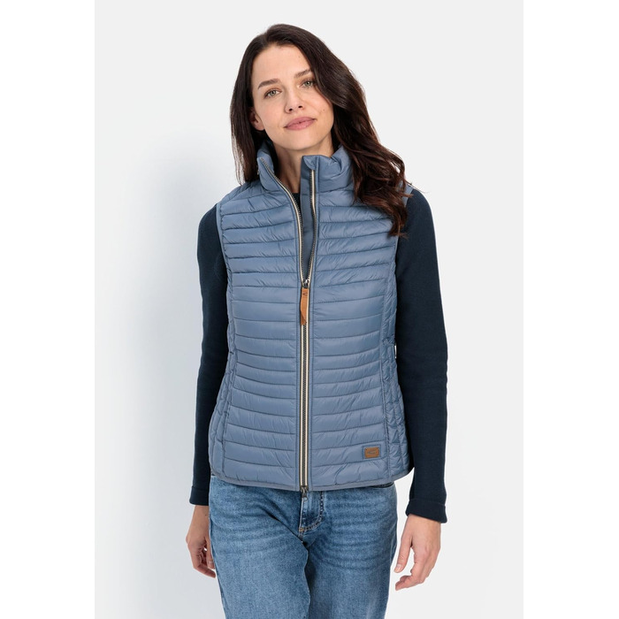 Жилет жіночий Camel Active зі стеганого переробленого поліаміду (50, Димчасто-блакитний)