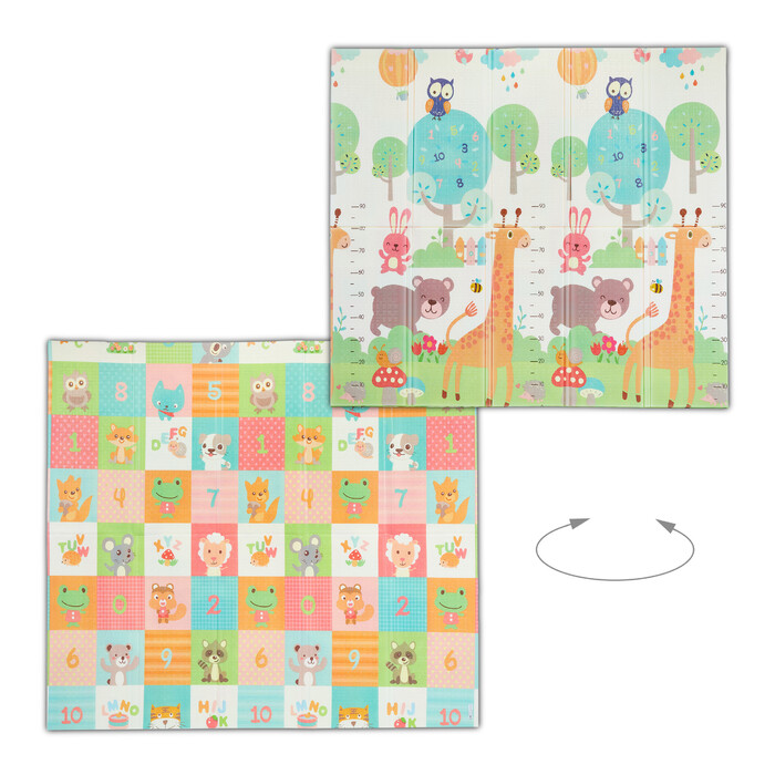 Relaxdays Foldable Play Mat - Animals