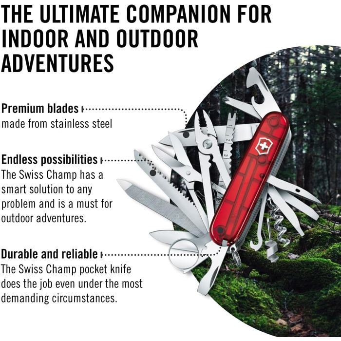 Швейцарський ніж Victorinox CyberTool L – мультитул з 39 функцій, ніж та міні-викрутка 1.5 мм