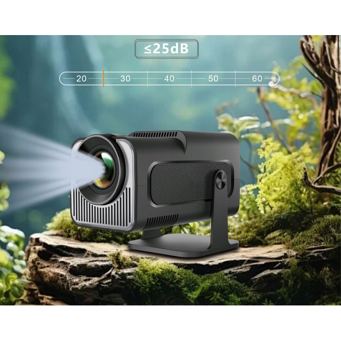 LED-проектор Heelly, 1280x720, Wi-Fi, чорний, з підтримкою USB