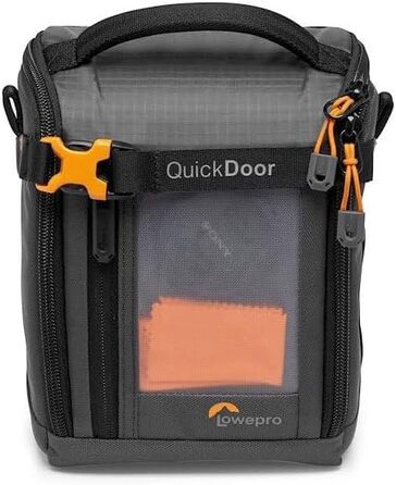 Чохол Lowepro GearUp Creator Box Large II для дзеркальних та бездзеркальних камер, з QuickDoor, з перероблених матеріалів, оранжевий, сірий