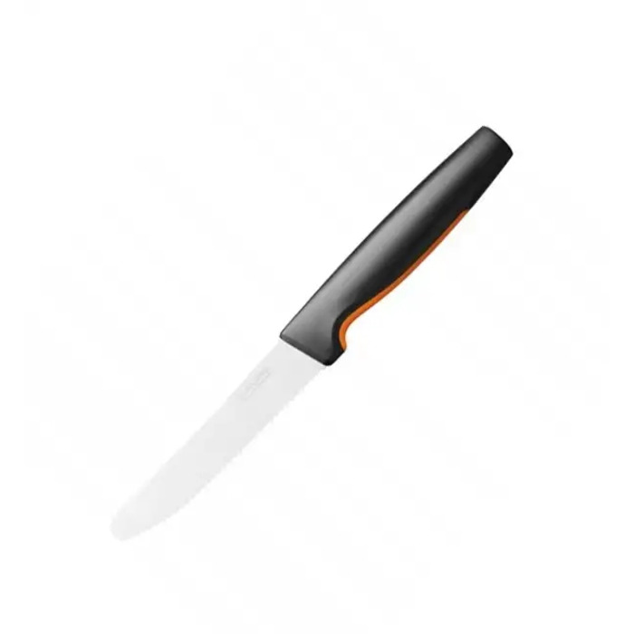 Набір ножів Fiskars Functional Form (5 предметів) у чорному підставці-блоці + точилка, 1057554