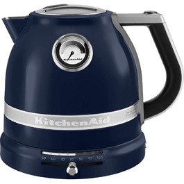 KitchenAid Kettle with Temperature Setting from 50 to 100°C | Tea Kettle with Scale Filter 1.5L | Electric 2400 Watt | Stainless Steel | Ink Blue 1.5 Liter Ink Blue