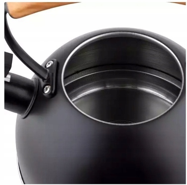 Класичний сталевий чайник Gerlach, 2,5 л, чорний