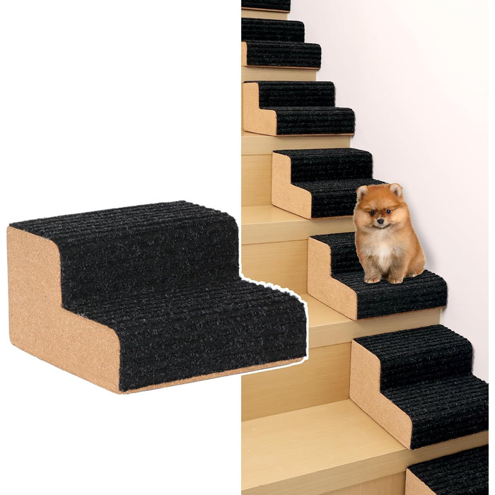 Сходинка для собак SMONTER: екологічна пандус для домашніх улюбленців, сірий, 1 шт.