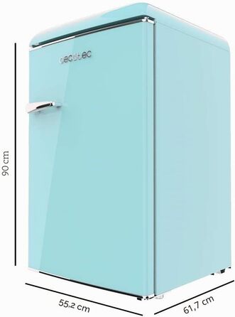 Міні-холодильник Cecotec Bolero CoolMarket TT Origin 110 синій 110л з LED-підсвіткою та полицями з скла