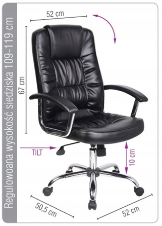 Офісне крісло Office Products Cyprus, чорне