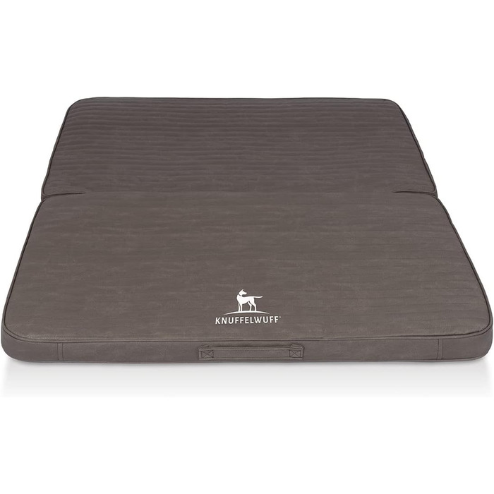 Ортопедичний килимок для собак Knuffelwuff Roanoke: 140 x 120 см, знімний, миючий, для великих, середніх та малих собак (Колір: Браунгрей)