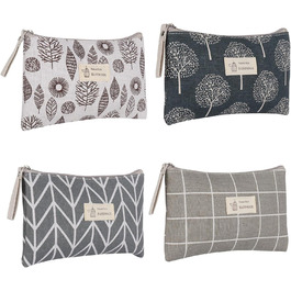 Косметичка для подорожей Czemo (4 шт.) з тканини, водонепроникна, з монетницею, для жінок