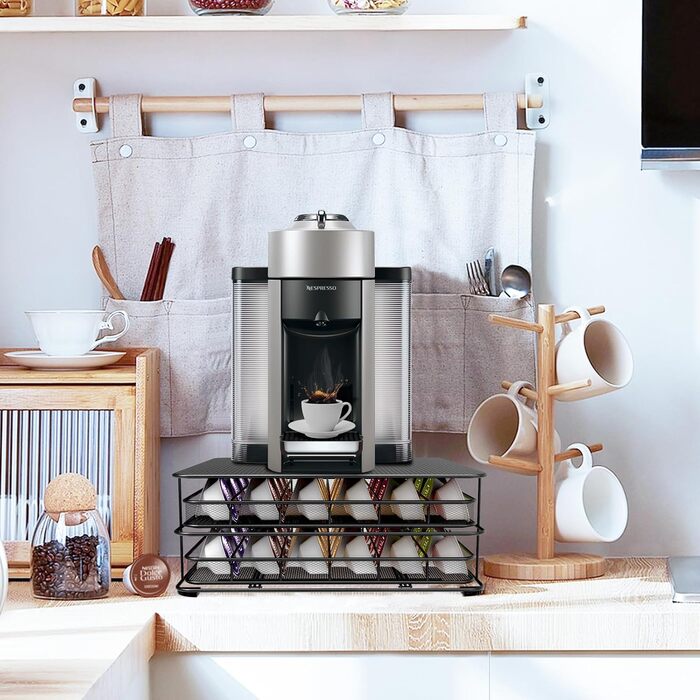 Підставка для капсул кави Masthome 3-ярусна для Dolce Gusto, 108 капсул, чорна