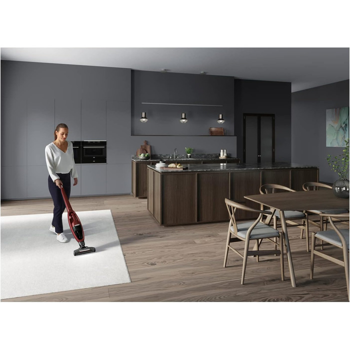 AEG QX7-1ULTAN 2in1 Cordless Vacuum Cleaner / Slim Design / Power-Soft Roller + Multi-Surface Nozzle / Hard Floors & Carpets / Up to 50 min Run Time / 21.6V / Includes Pet Hair Nozzle and Accessories / Freestanding / Red 2021 Model 21.6V With Soft Roller