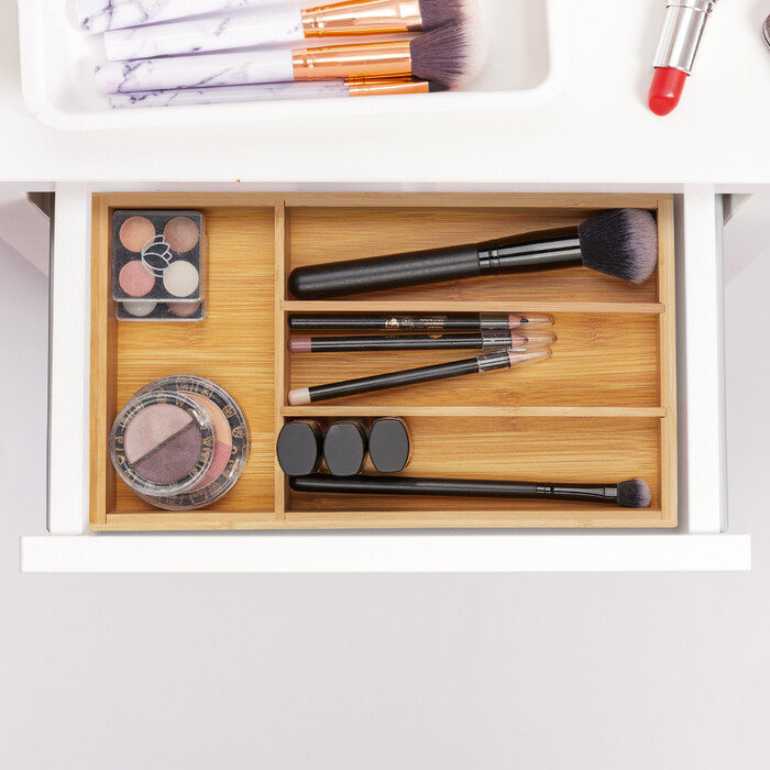 Relaxdays 4-Compartment Drawer Organizer