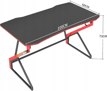 Ігровий стіл Diablo Chairs, 100 x 75 x 60 см