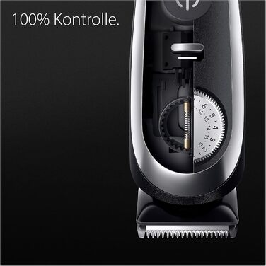 Триммер для бороди Braun Series 9 BT9440: професійний набір 11 в 1, акумуляторний, водонепроникний, 40 налаштувань довжини, хромований