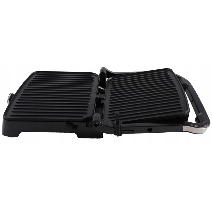 Електричний гриль-тостер, розкладний сендвіч-гриль для м'яса та канапе, 180°, 2500 Вт