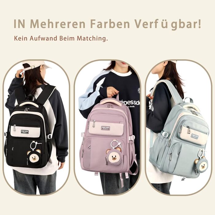 Шкільний рюкзак для підлітків (дівчаток та хлопців) - водонепроникний, великий, для школи, подорожей, повсякденного використання. Колір: фіолетовий