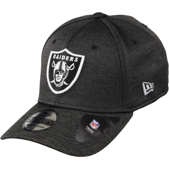Кепка New Era NFL Raiders 39Thirty Established чорна (L-XL) - Офіційна бейсболка для американського футболу