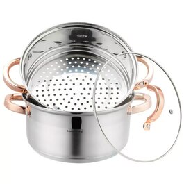 Парова каструля Klausberg (3 елементи), 22 см, Rose Gold, KB-7731