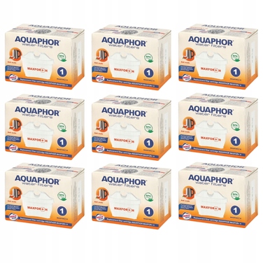 Смінний фільтрувальний картридж для глечика Aquaphor Maxfor+ H, 9 шт.