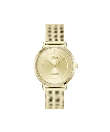 Годинник Lacoste Analog Quartz Crocorigin для жінок з браслетом з нержавіючої сталі золотого кольору