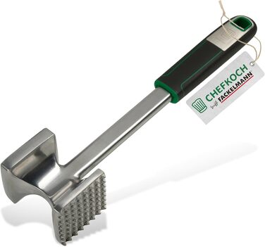 Преміум Fleischklopfer від FACKELMANN CHEFKOCH: подвійний м'ясоруб для відбивних та іншого – алюміній, 26,5 см