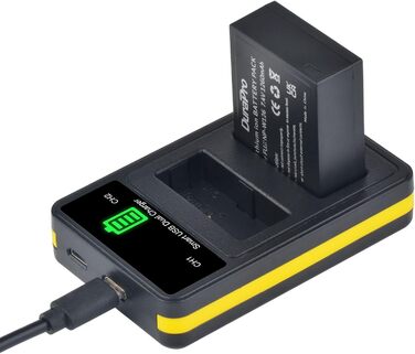 Акумулятор DuraPro 2X NP-W126 + LED-USB подвійний зарядний пристрій для камер Fujifilm X100F, X-A1, X-E2, X-Pro1, X-T1, X-T2, X-T3, X-T10, X-T20, X-T100, X-H1, FinePix HS33EXR, HS50EXR