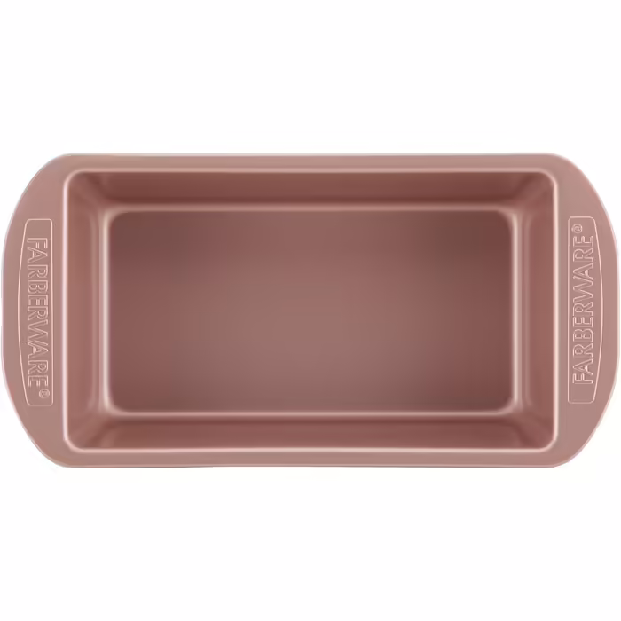 Farberware Nonstick Bakeware Meatloaf/Nonstick Baking Loaf Pan - 9 Inch x 5 Inch, Rose Gold