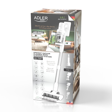 Вертикальний пилосмок Adler Europe AD 7087, білий