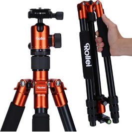 Штатив Rollei C5I Orange: легкий, алюмінієвий, для макрозйомки та подорожей | Monopod