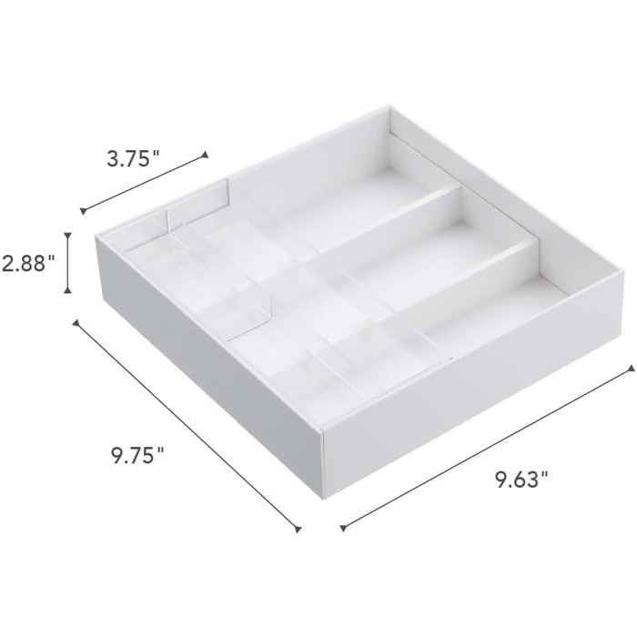 Органайзер для столових приладів Yamazaki 3383 Tower, чорний, ABS/PS пластик, 25x24.6x5.7 см
