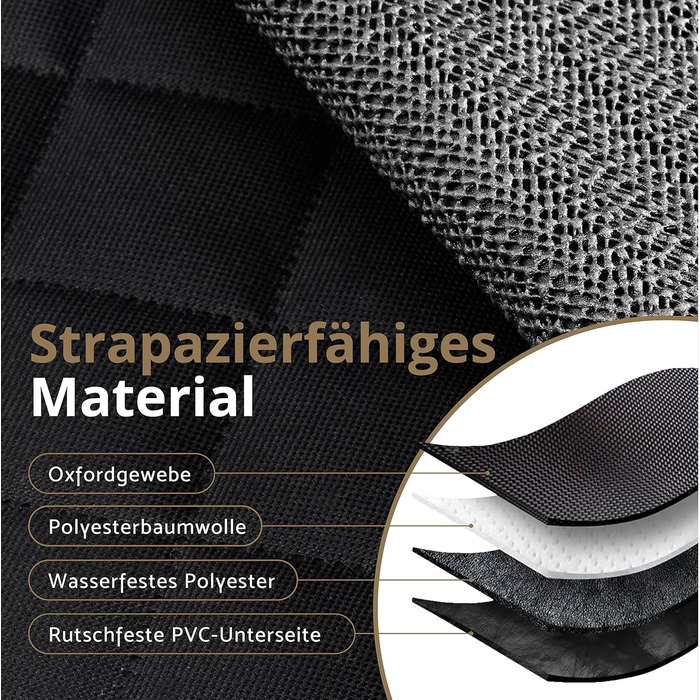 Захисний чохол на сидіння автомобіля для собак AMZPET (122 см) – Водостійкий, антиковзний та стійкий до подряпин – Міцний – 56 x 45 x 122 см. Підходить для маленьких автомобілів (купе або хетчбек). Універсальний, сумісний з Isofix