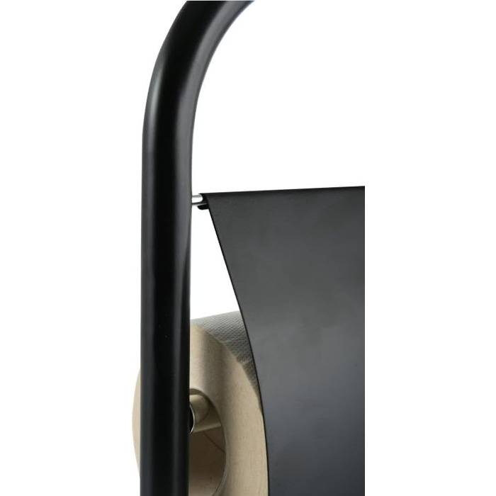 Набір для унітазу MSV Bad Serie Abby з висувним контейнером для щітки, чорний