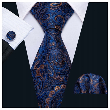 Широка краватка Luvu, синя