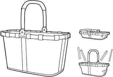 Сумка-шопер Reisenthel Carrybag XS – Стабільний шопер XS з практичною внутрішньою кишенею – Елегантний та водостійкий дизайн