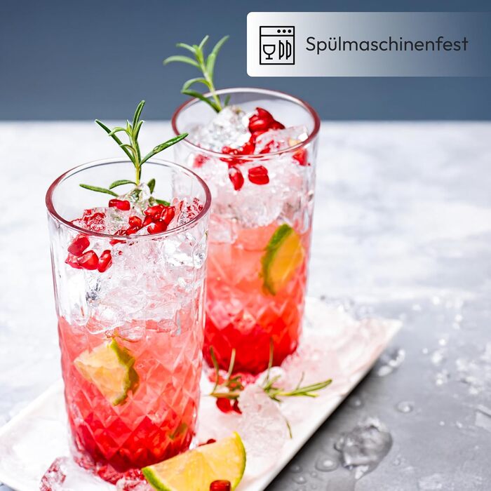 12-Piece Glass Set, 300ml Transparent Drinking Glasses, Water Glasses, Ribbed Glasses for Juice, Water, Party, Garden, Cocktail Glasses