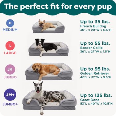 Ліжко для собак Furhaven Velvet Waves, сірий граніт, 91x69x20 см. Підходить для великих, середніх та малих собак.