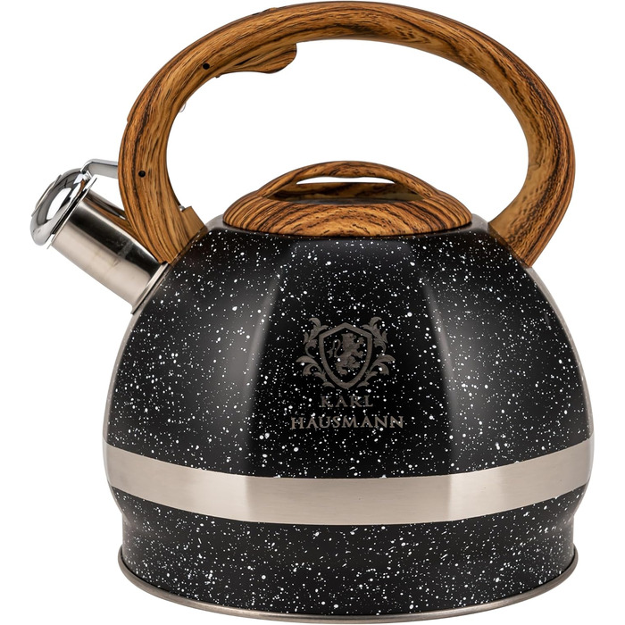 Чайник-заварник Karl Hausmann Induktion 3L з автоматичним свистком, нержавіюча сталь, для всіх типів плит