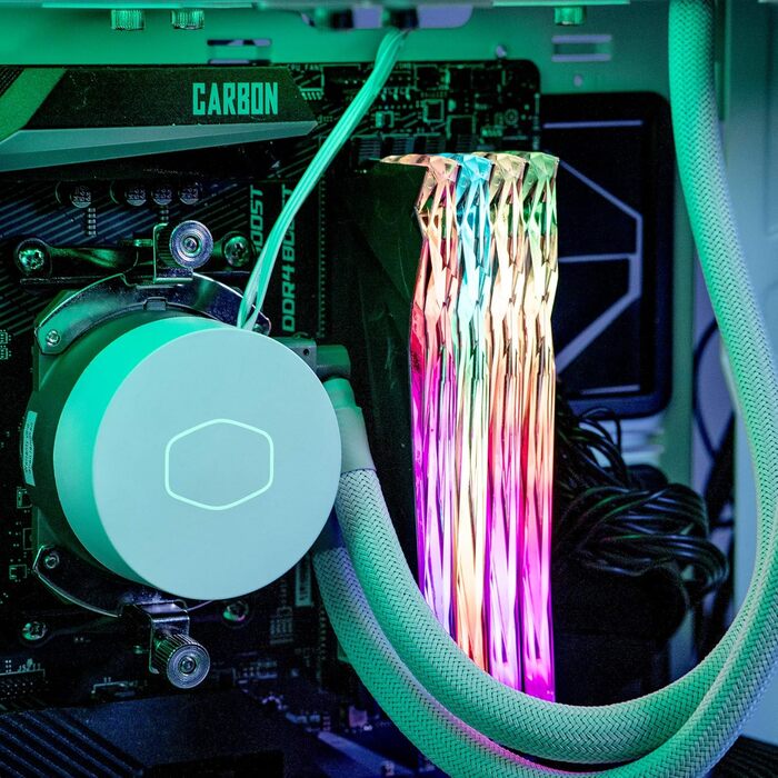 Система водяного охолодження Cooler Master MasterLiquid 240 L-V2 RGB White - для процесорів