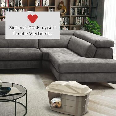 Кітниця/Будка для собак Outdoor/Indoor, вологостійкий пластик, для дому та вулиці