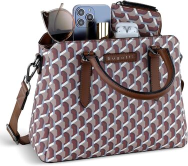 Сумка жіноча Bugatti Ella середнього розміру, штучна шкіра (Oyard) - боулінг