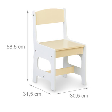 Relaxdays Children's Seating Set with Chalkboard