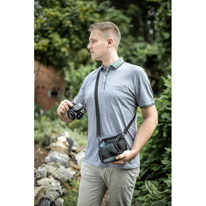 Сумка для фотоапарата DSLR/DSLM Bodyguard з відділеннями для аксесуарів, захист від ударів та вологи, чорна